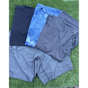 Lululemon Metal Vent Tech Mens Tee Shirt S/S Shorts LOT OF 4 Gym Athletic